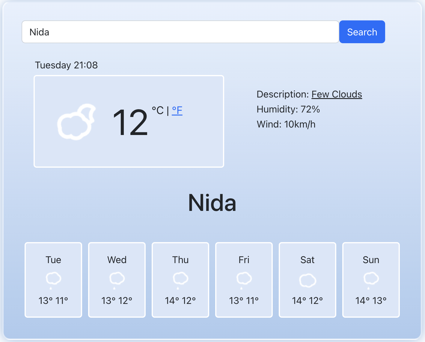 react-weather preview